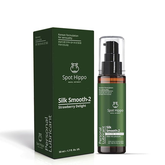 Lubricant Straberry Delight Silk Smooth 2 Water Based Personal Lube Couples PH Balanced Non Sticky Long Lasting Glide Gel Fertility Friendly Natural Aloevera Men Women