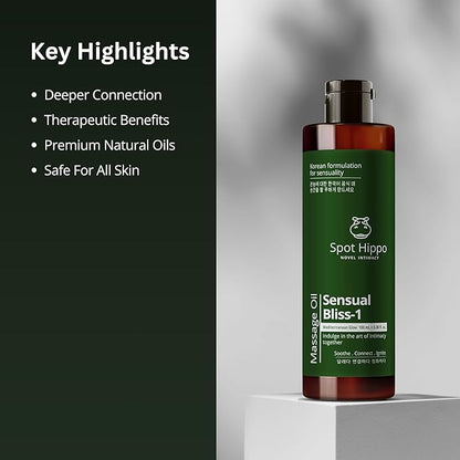 Massaging Oil Sensual Bliss-1 (Mediterranean Glow) Deep Hydration Intimate Relaxation For play Essential Men Women Ritual Body Bath Polishing Oil