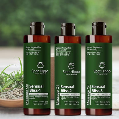 Massaging Oil Sensual Bliss-1 (Mediterranean Glow) Deep Hydration Intimate Relaxation For play Essential Men Women Ritual Body Bath Polishing Oil