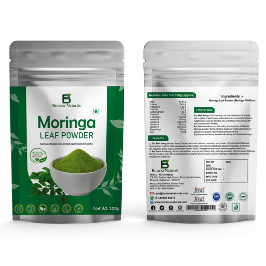 Botania Naturals Moringa Powder | 100% Pure & Natural | Superfood for Health & Wellness