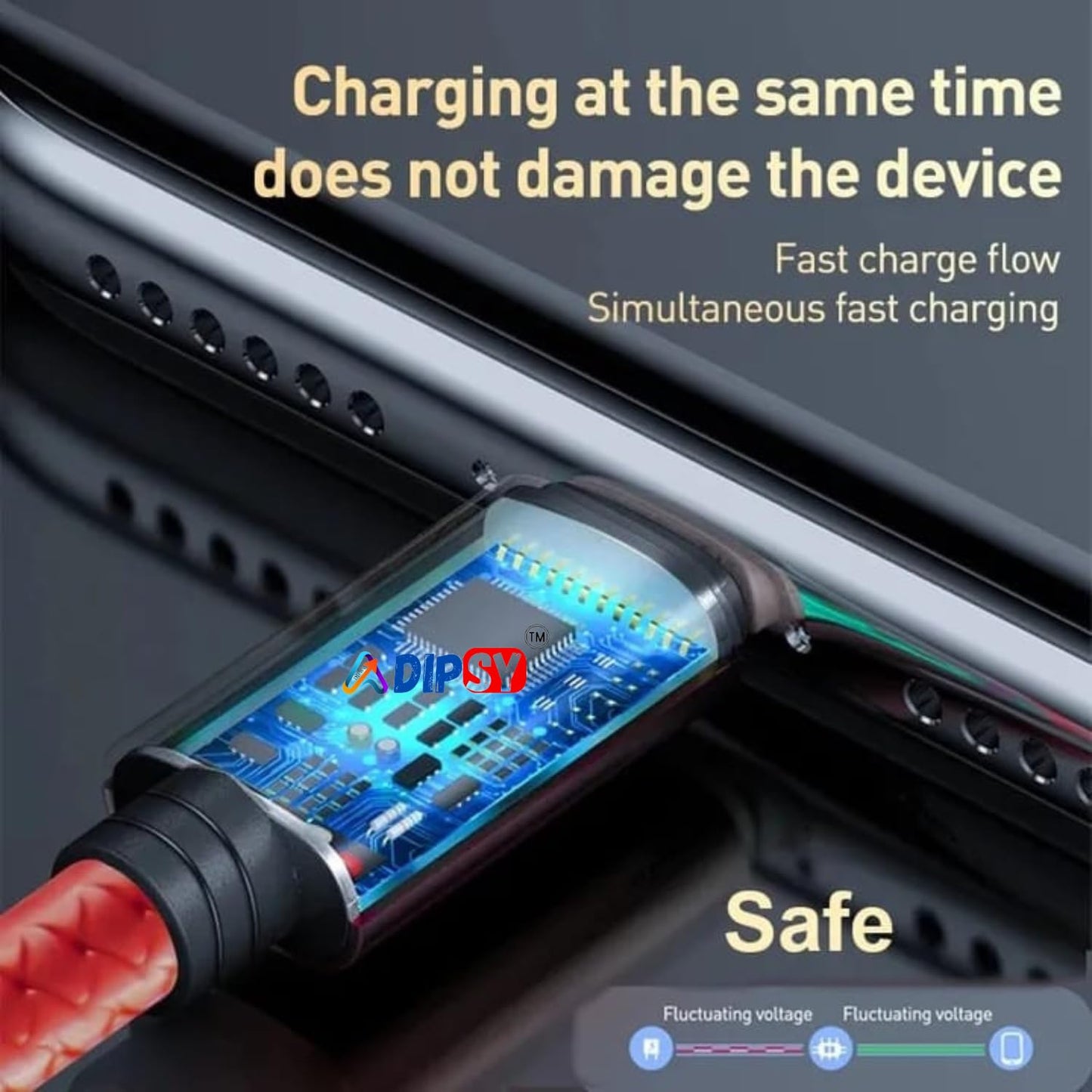 Rugged V3 Extra Tough Unbreakable Braided Micro USB Cable 1 Meter (Red) Compatibility with all Smartphones, Tablets, Laptops & other Micro USB devices, 480Mbps Data Sync SD-Data Cable-046_1