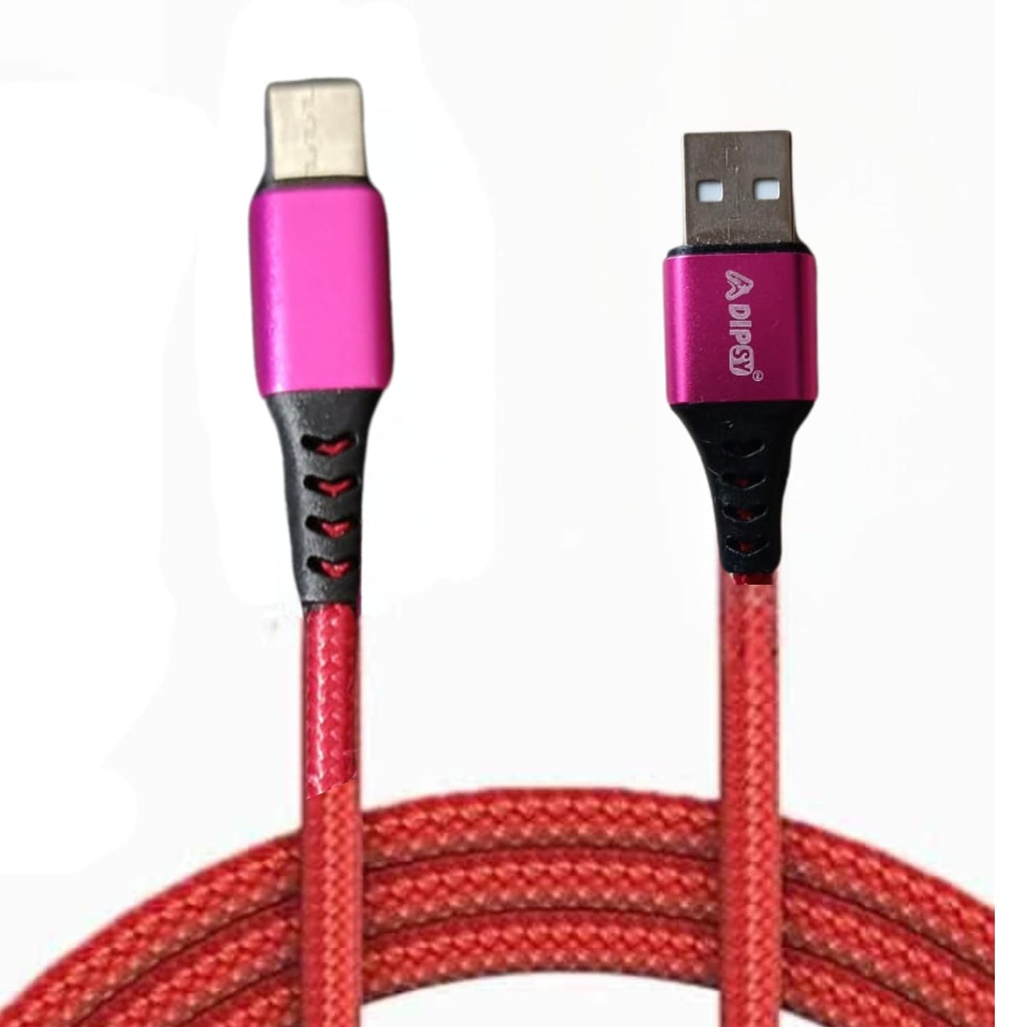 Rugged V3 Extra Tough Unbreakable Braided Micro USB Cable 1 Meter (Red) Compatibility with all Smartphones, Tablets, Laptops & other Micro USB devices, 480Mbps Data Sync SD-Data Cable-046_1