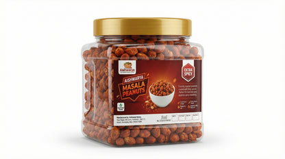 Aishwarya Extra Spicy Masala Peanuts | Crunchy South Indian Snack 125gram + 125 free